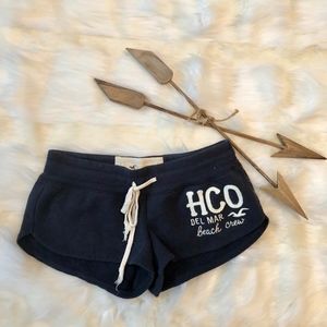 Hollister Navy Blue Sweat Shorts